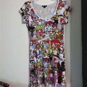 Tokidoki carnival dress m medium unicorn unicorno festival casual rainbow